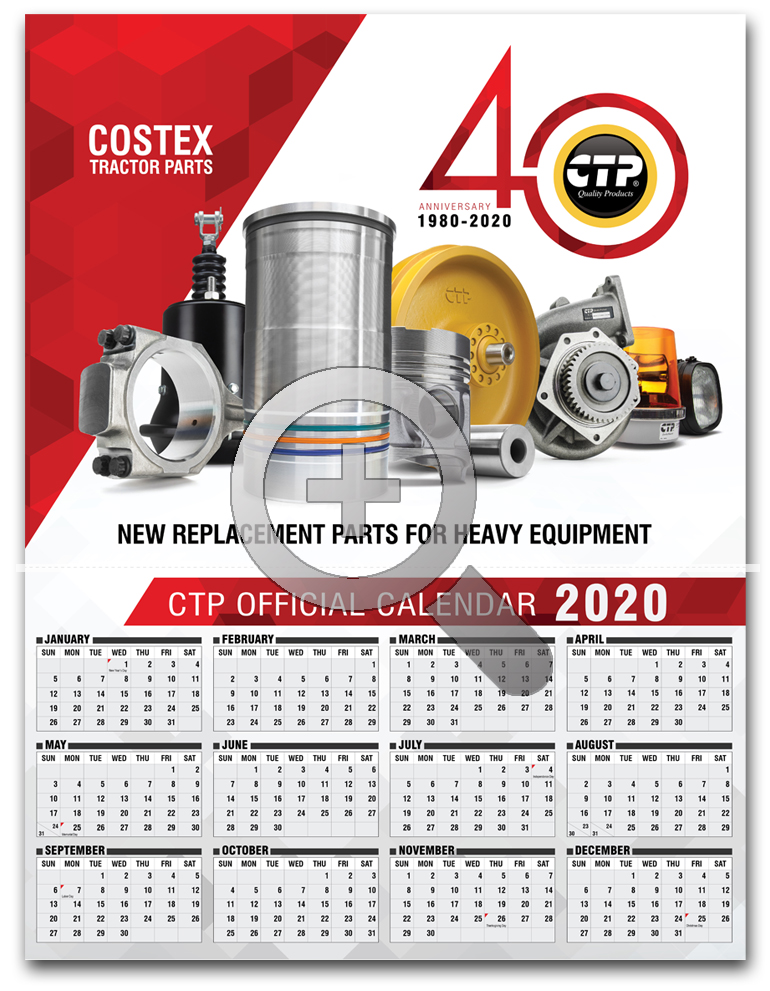 New 2020 Wall Calendar